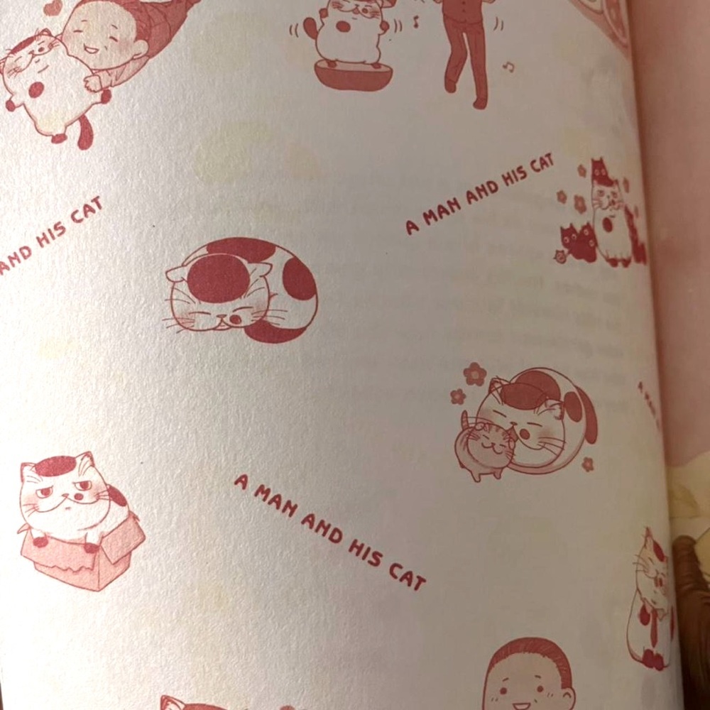 MANGA BOOK ABOUT A MAN😊❤️ AND A CAT.🥺❤️ About a long man and a cute fat cat